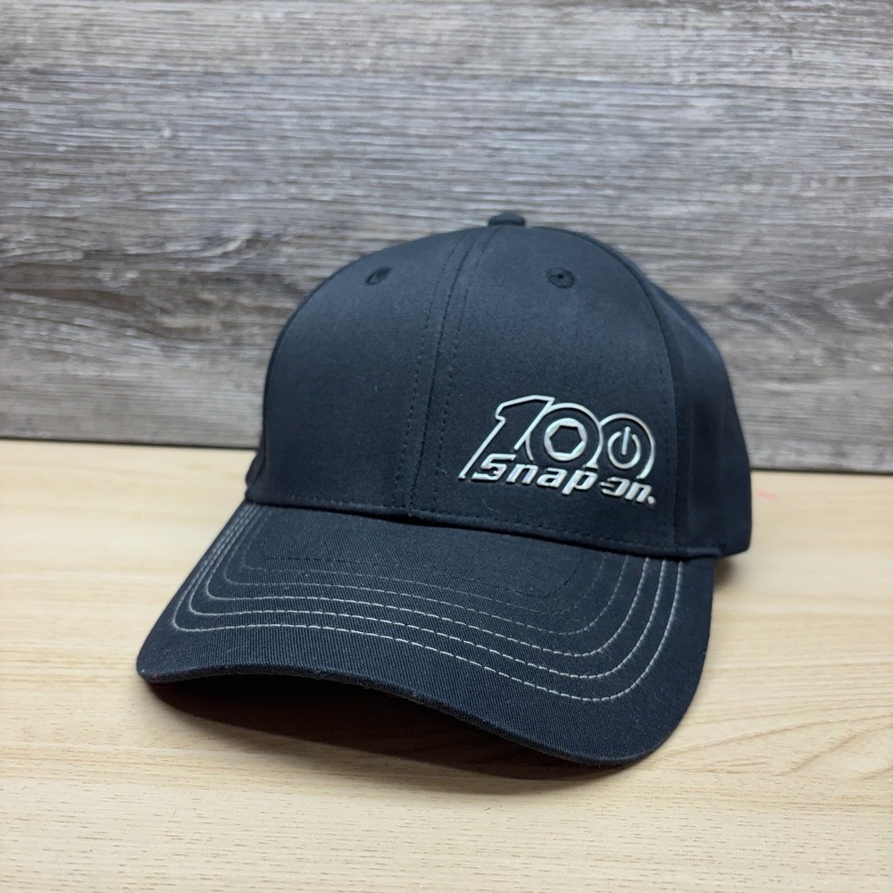 Snap-on Hat Cap Strap Back Black 100th Anniversary Tools Mechanic Garage Logo